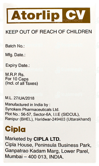 Atorlip Cv Capsule 10