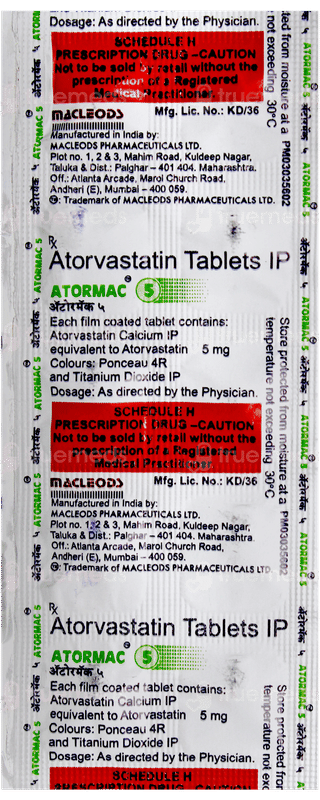 Atormac 5 Tablet 10