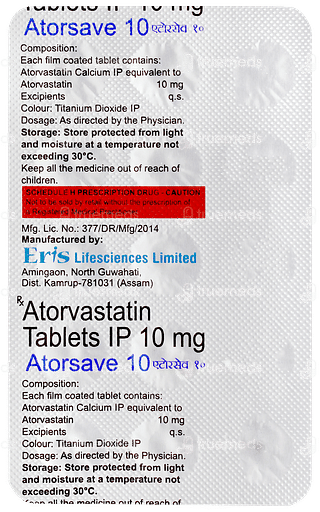 Atorsave 10 Tablet 15