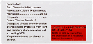 Atorsave 20 Tablet 15