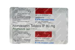 Atorsave 80 Tablet 15 Atorsave 80 Tablet 15
