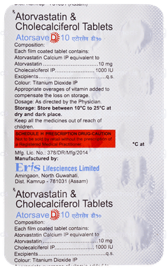 Atorsave D 10 Tablet 15