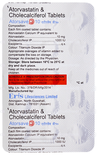Atorsave D 10 Tablet 15