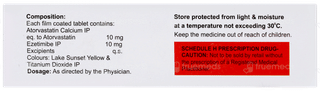 Atorsave Ez 10 Tablet 10
