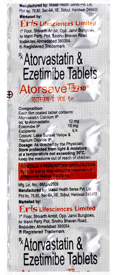 Atorsave Ez 10 Tablet 10