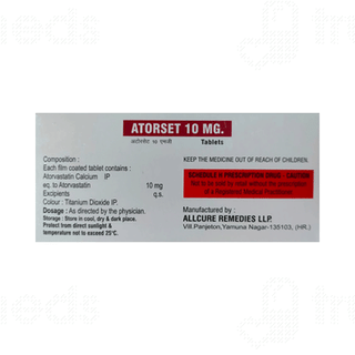 Atorset 10 MG Tablet 10