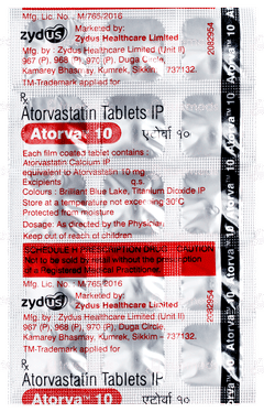 Atorva 10 Tablet 15 Atorva 10 Tablet 15