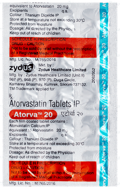 Atorva 20 Tablet 15