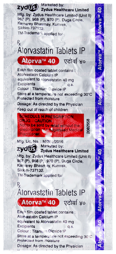 Atorva 40 Tablet 10