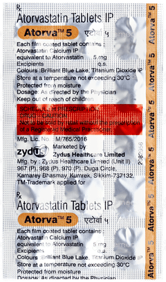 Atorva 5 Tablet 15 Atorva 5 Tablet 15