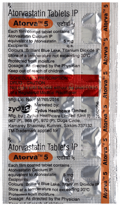 Atorva 5 Tablet 15 Atorva 5 Tablet 15