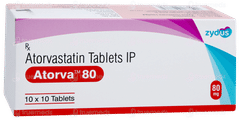Atorva 80 Tablet 10 Atorva 80 Tablet 10