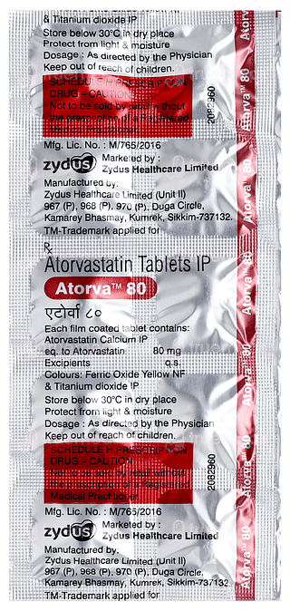 Atorva 80 Tablet 10