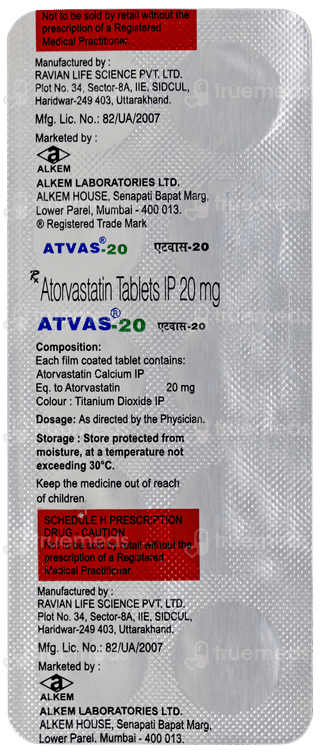 Atvas 20 MG Tablet 10