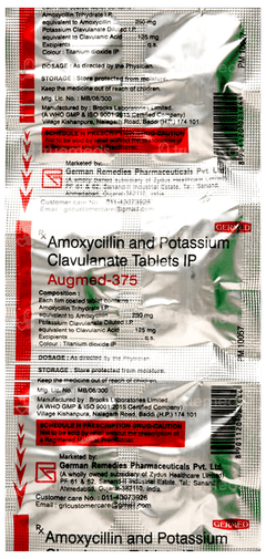 Augmed 375 Tablet 6 Augmed 375 Tablet 6