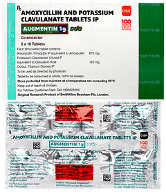 Augmentin 1g Duo Tablet 10