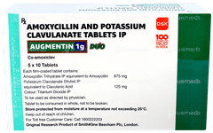Augmentin 1g Duo Tablet 10 Augmentin 1g Duo Tablet 10