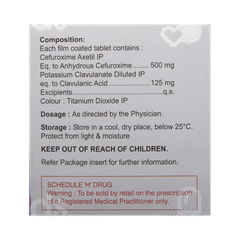 Augxetil Cv 500 Tablet 10 Augxetil Cv 500 Tablet 10