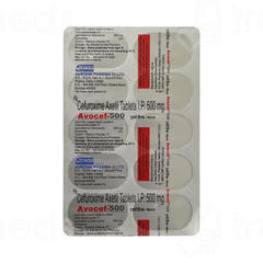 Avocef 500 MG Tablet 10 Avocef 500 MG Tablet 10