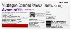 Avomira 25 Tablet 10 Avomira 25 Tablet 10