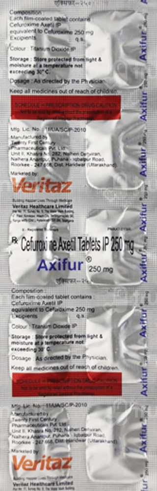 Axifur 250Mg Tablet 10