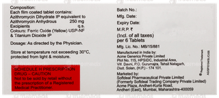 Azax 250 Tablet 6