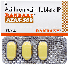 Azax 500 Tablet 3 Azax 500 Tablet 3