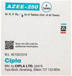 Azee 250 Tablet 6 Azee 250 Tablet 6