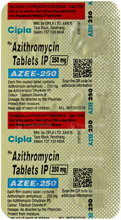 Azee 250 Tablet 6 Azee 250 Tablet 6