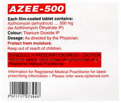 Azee 500 Tablet 3 Azee 500 Tablet 3