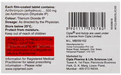 Azicip 500Mg Tablet 5