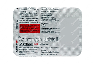 Azikem 500 Tablet 3