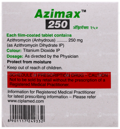 Azimax 250 Tablet 6 Azimax 250 Tablet 6