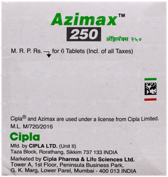 Azimax 250 Tablet 6 Azimax 250 Tablet 6