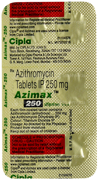Azimax 250 Tablet 6