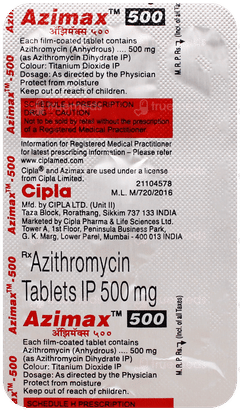 Azimax 500 Tablet 3
