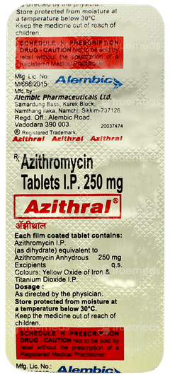 Azithral Tablet 10 Azithral Tablet 10