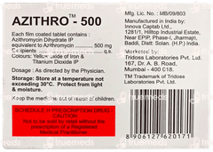 Azithro 500 Tablet 3 Azithro 500 Tablet 3