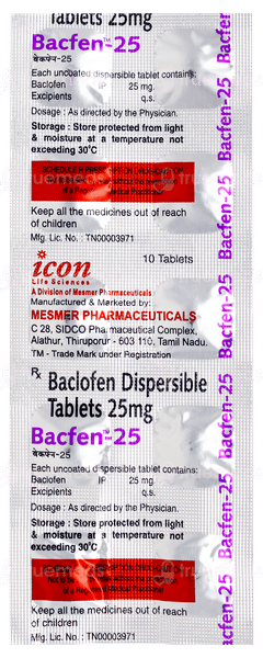 Bacfen 25 Tablet 10