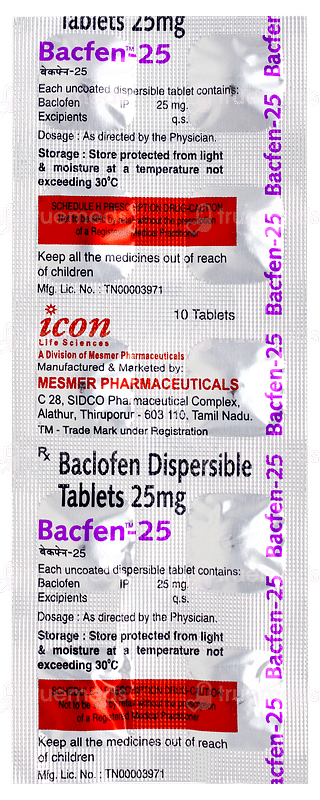 Bacfen 25 Tablet 10