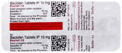 Baclof 10 Tablet 10 Baclof 10 Tablet 10