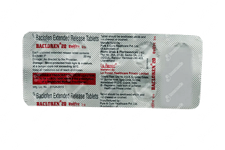 Bacloren 20 MG Tablet Er 10