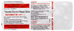 Bacloren 20 Tablet 10 Bacloren 20 Tablet 10