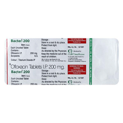 Bacter 200 Mg Tablet 10