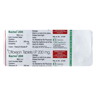 Bacter 200 Mg Tablet 10