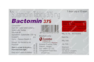 Bactomin 375 MG Tablet 10