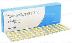 Becalm 0.25 Mg Tablet 15