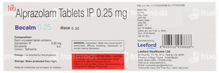 Becalm 0.25 Mg Tablet 15