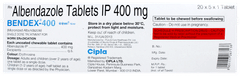 Bendex 400 Chewable Tablet 1 Bendex 400 Chewable Tablet 1
