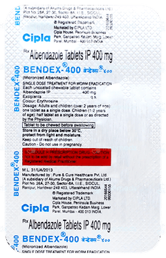 Bendex 400 Chewable Tablet 1 Bendex 400 Chewable Tablet 1